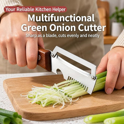 2 Pack MultiFunctional Vegetable Peeler, 3 in 1 Multi Functional Wooden Handle