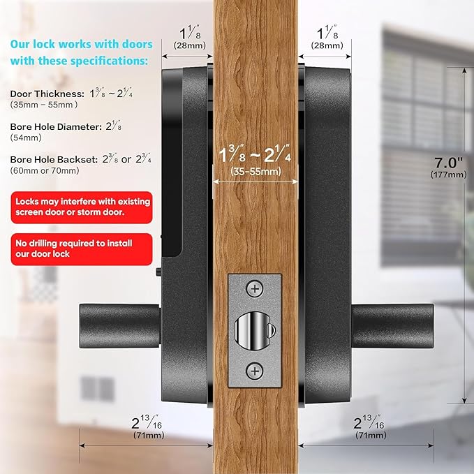 Keyless Entry Keypad Smart Door Lock