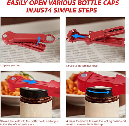 7 in 1 Jar Opener Bottle Opener and Wine Opener