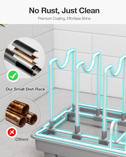 Dish Rack, Carbon Steel Small Dish Drying Rack Rustproof