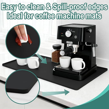 Silicone Coffee Mat, Eco-friendly, Hygienic Drying Pad, Leak-Proof and Non-Slip