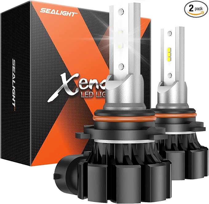 SEALIGHT H10 9140 9145 LED Fog Light Bulbs, 600% Super Brighter 6500K Cool White 9145 9140 H10 Fog Lights Led Bulbs for Cars, Plug and Play, Pack of 2