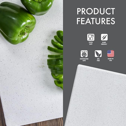 Dexas Superboard Reversible Pastry Board, 14 x 17 Inches, Granite Color