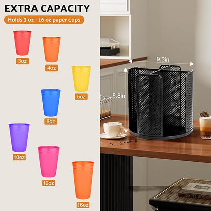 Rotating Paper Cup Dispenser, Cup Holder