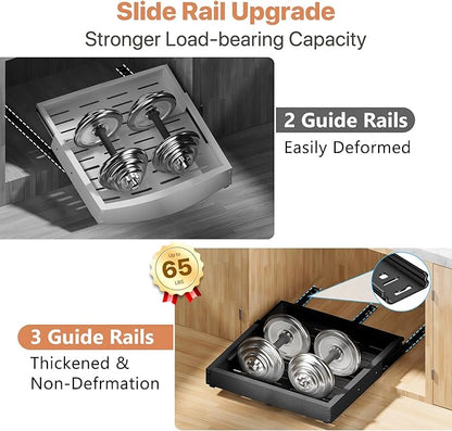 1 Pack Pull out Cabinet Organizer, Width Depth,