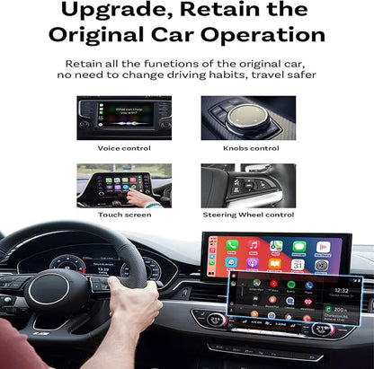 Wireless Carplay Adapter for Toyota Prius Prime 2020 2021 2022 2023 2024, 2 in 1 Android Auto/Carplay Wireless Adapter Auto Reconnect Accessories