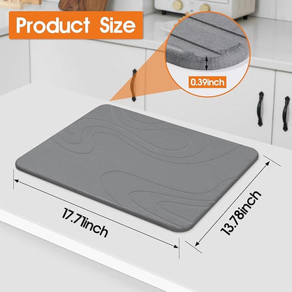 Snuggery Stone Drying Mat for Kitchen Counter