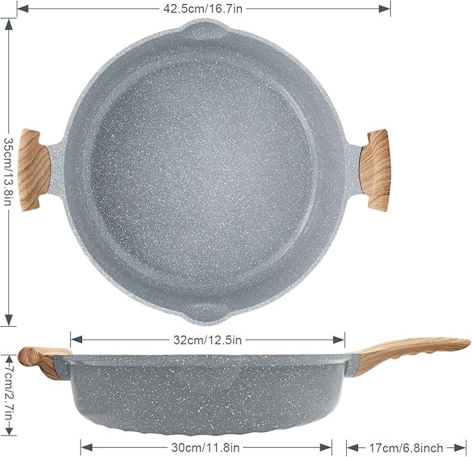 AIKENBBKK Ceramic Frying Pan