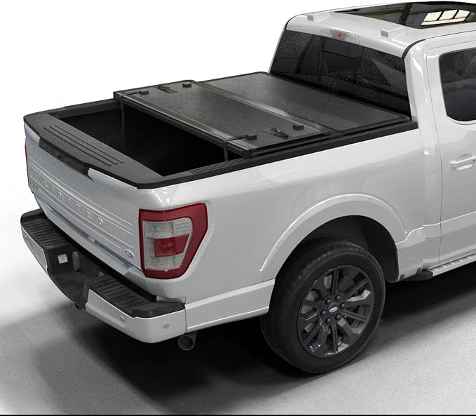 Toptiny Hard Folding Truck Bed Tonneau Cover |HTF017|Fits 2015-2026 Ford F150 6'5" Bed (78")