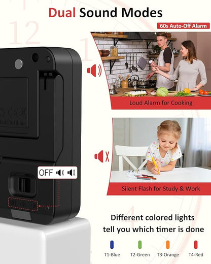 Digital Kitchen Timer for Cooking
