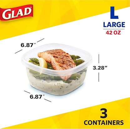Glad GladWare Tall Entree Food Storage Containers