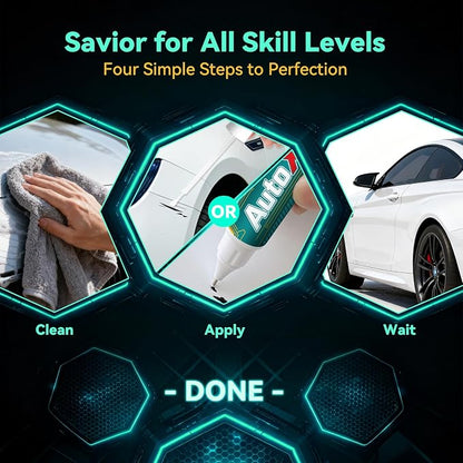 Shadow Black(G1) Touch Up Paint Compatible with Ford Car Paint Pen Scratch Repair Automotive Scratch Remover Fix Exact Color Match
