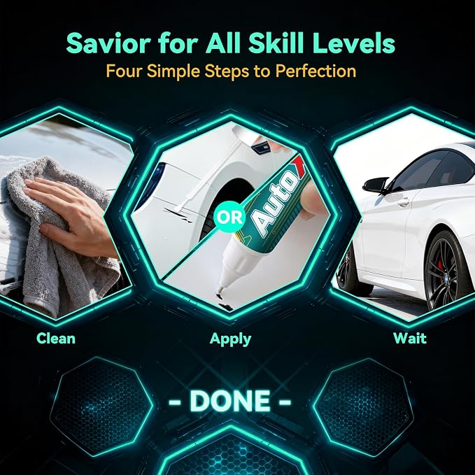 Mythos Black Metallic(LY9T/0E) Touch Up Paint Compatible with Audi Car Paint Pen Scratch Repair Automotive Scratch Remover Fix Exact Color Match