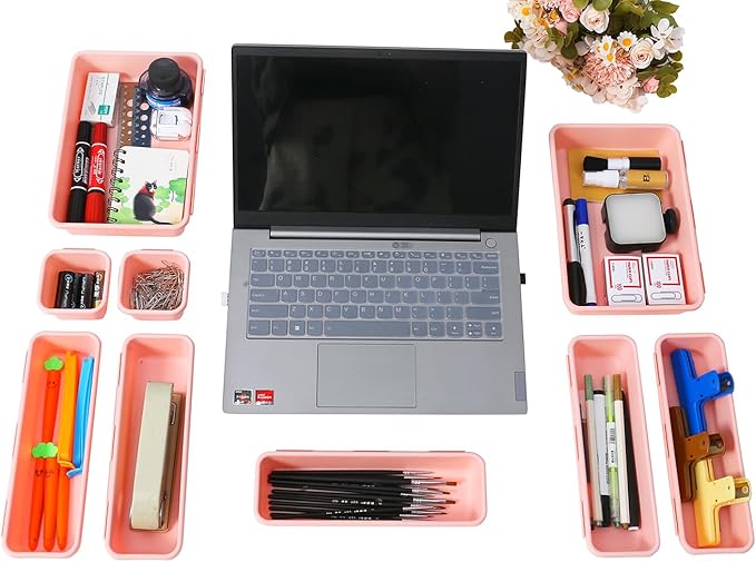 Kutesna 15 PCS Interlocking Desk Drawer Organizer Separator