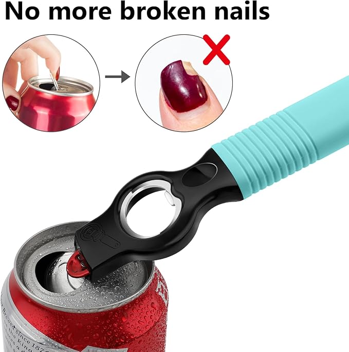 2-Pack Magnetic Beer Bottle Opener & Soda Can Opener, 2-in-1 Bottle Opener and