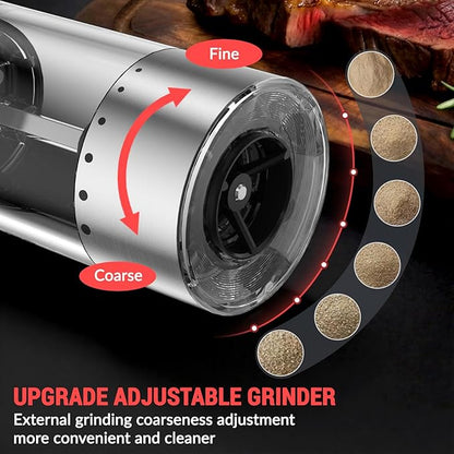 Electric Salt and Pepper Grinder Set