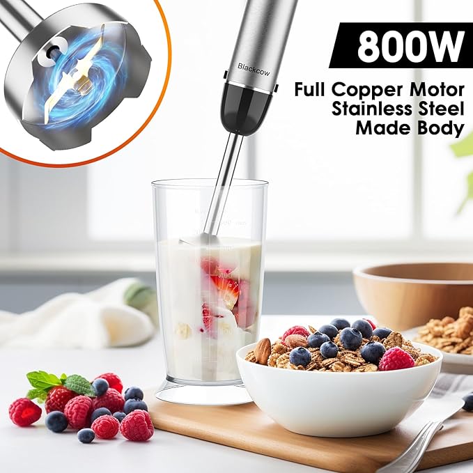 Immersion Blender Handheld for Kitchen, Emulsion Blender Handheld