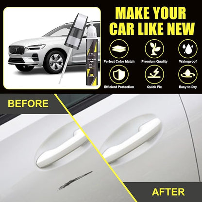 XNA Fusion Red(725) for Volvo Touch Up Paint, Car Scratch Remover for Nicks and Chips Repair, 2-In-1 Quick & Easy Fix Car Scratch Repair Kit with Exact Color-Matched