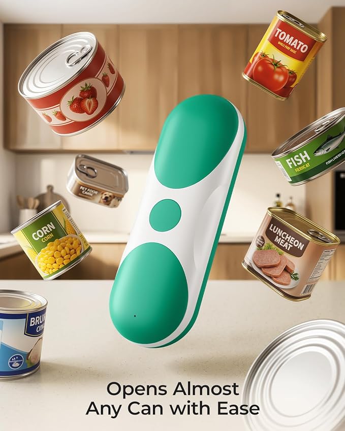 Electric Can Opener, One-Touch Automatic Can Opener, USB Rechargeable Electric