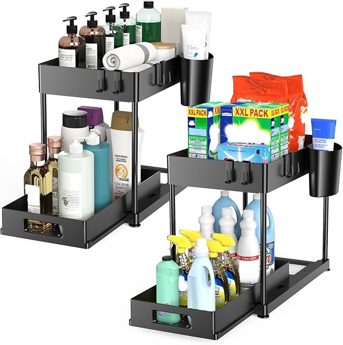 2 Pack Under Sink Organizer