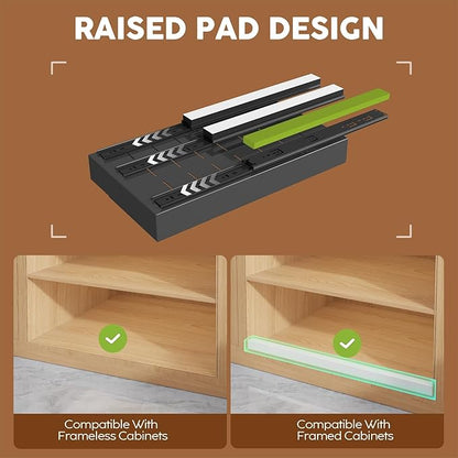 Seinloes 2 Pack Expandable Pull Out Cabinet Organizer 21" Deep