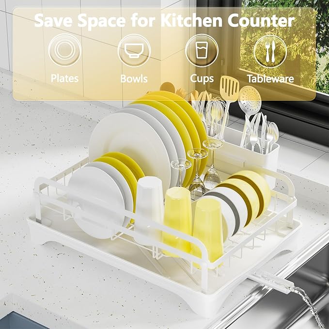 LIYI Dish Drying Rack for Kitchen Counter