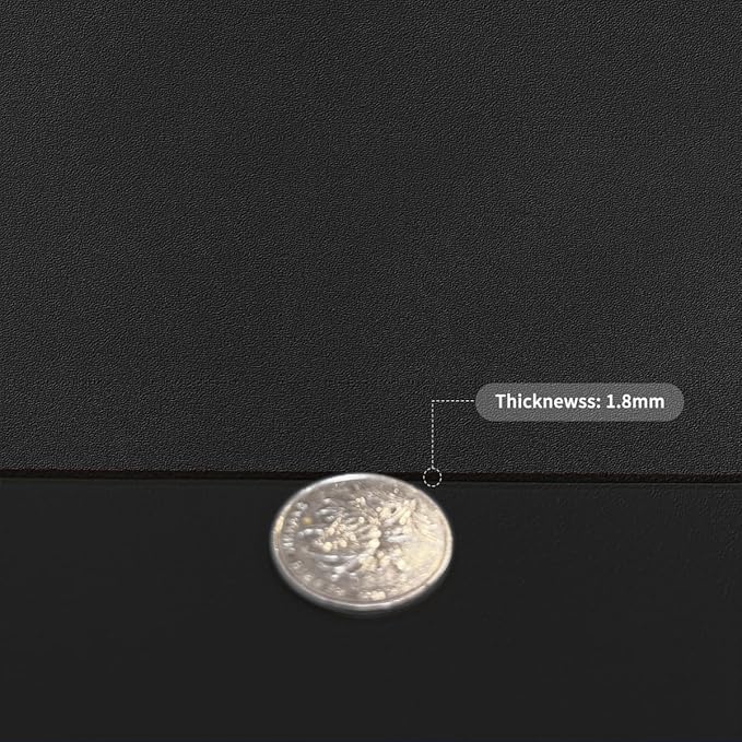 Table Cover,1.8mm Thick,24x48 Inch Desk Cover,Large Desk Mat,Table Protector,Table Cover Protector,Table Protectors for Rectangle Tables(Black+Black,24x48)
