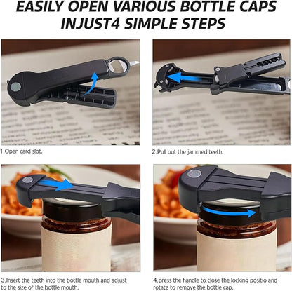 7 in 1 Jar Opener Bottle Opener and Wine Opener
