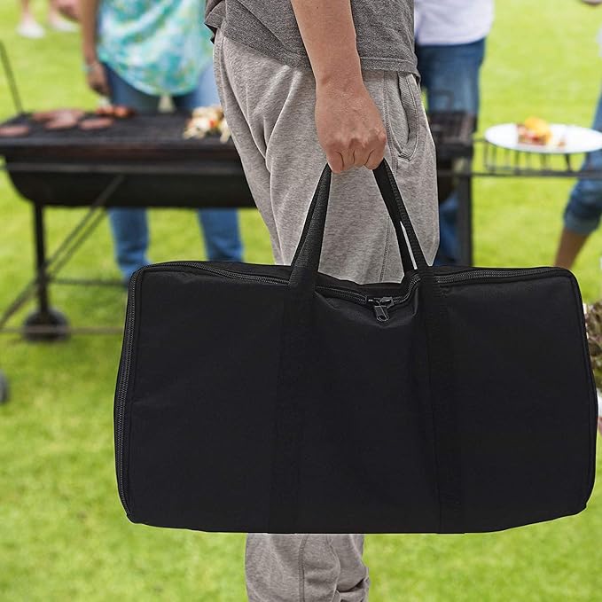 Griddle for Camp Chef 14" 2-Burner Stove Cooking Systems, Professional Carbon Steel Flat Top Griddle with Carry Bag for Camp Chef Outdoor Cooking Equipment, 14 x 32 Inch, Black