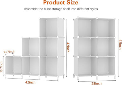 Stackable Closet Organizers and Storage 6 Cube Storage Organizer Closet