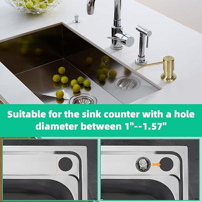 Soap Dispenser for Kitchen Sink, Built in Sink Soap Dispenser, Countertop Soap