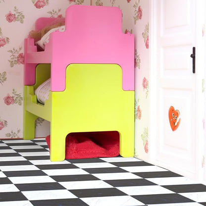DOITOOL Miniature Dollhouse Flooring Mini Dollhouse Accessories, 27PCS Floor Sheet Wood Flooring Decorations, Doll House Furniture Accessories (s