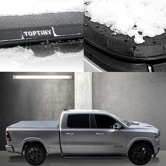 Toptiny Soft Folding Truck Bed Tonneau Cover|STF037|Fits 2022-2026 Ford Maverick 4' 6" Bed (54.4")