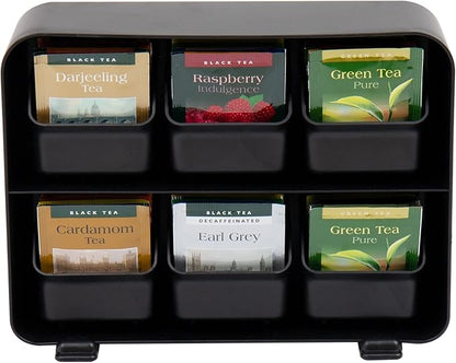 Mind Reader Tea Bag Organizer, Tea Station Organizer, Countertop Storage