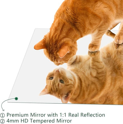 Mirrorons Frameless Wall Mirror 18" x 24", Modern Rectangle Bathroom Mirrors