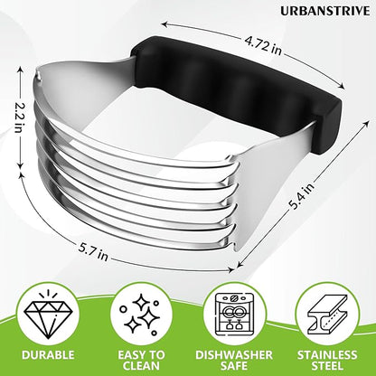 Urbanstrive Large Pastry Cutter Tool, Top Professional Pastry Blender Stainless