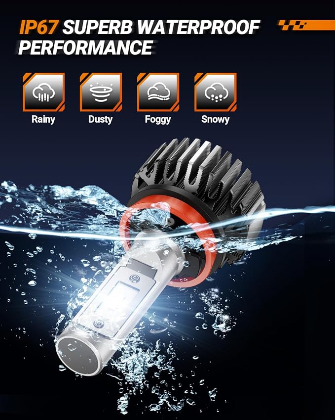 SEALIGHT Fog Bulbs 60,000LM Bright 9005 9006 Light Bulbs Powersports Bulbs, 9005 9006 Fog Light, Plug and Play, Non-polarity, 9005 9006 Light, Pack of 4