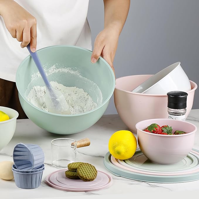 Greentainer Plastic Mixing Bowls