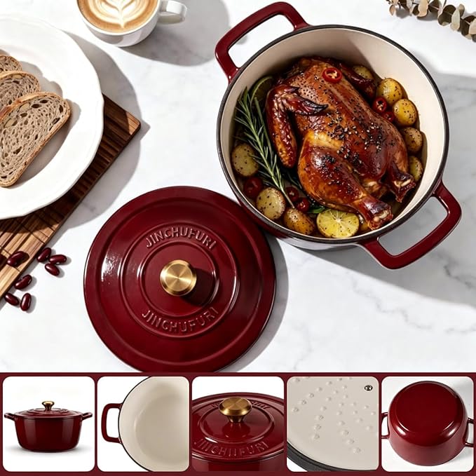 Enameled Cast Iron Dutch Oven
