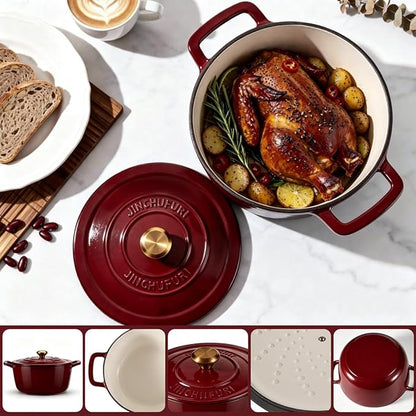 Enameled Cast Iron Dutch Oven