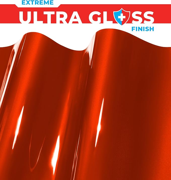 ColorFusion PPF by VViViD, Gloss Evil Red Dry Apply PPF Vinyl Car Wrap Roll 10ft x 5ft