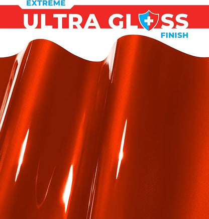 ColorFusion PPF by VViViD, Gloss Evil Red Dry Apply PPF Vinyl Car Wrap Roll 10ft x 5ft