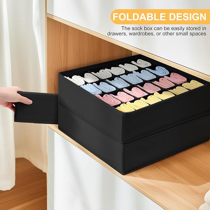 Joyoldelf Sock Organizer Drawer Organizer