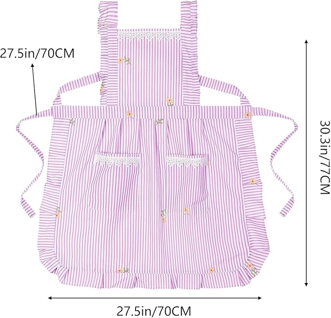 Funny Aprons for Women with Pockets, Kitchen Cooking Grilling Bbq Cute Chef