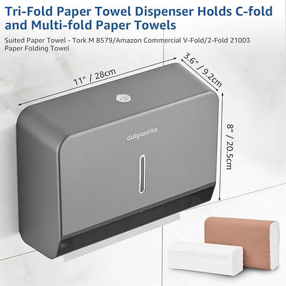 Paper Towel Dispenser Wall Mount, Large Capacity 200 Sheets, No Drilling