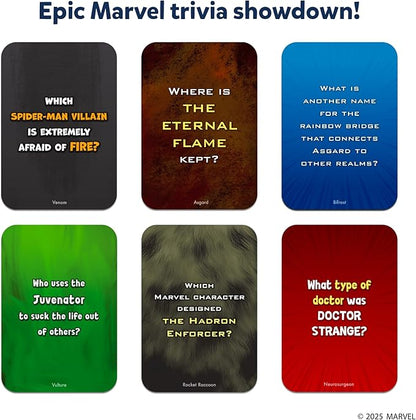 Skillmatics Card Game - Who Knows Marvel Best, Family Party Game for Boys, Girls, Teens, Adults Who Love Avengers, Spiderman, Iron Man, Hulk, Fun for Game Night, Gifts for Ages 8, 9, 10 and Up