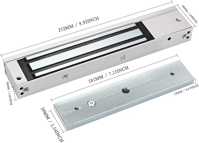 Electric Magnetic Lock with Z and L Bracket 280KG 600LBS Holding Force