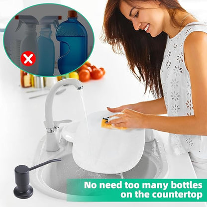 Soap Dispenser for Kitchen Sink, Built in Sink Soap Dispenser, Countertop Soap