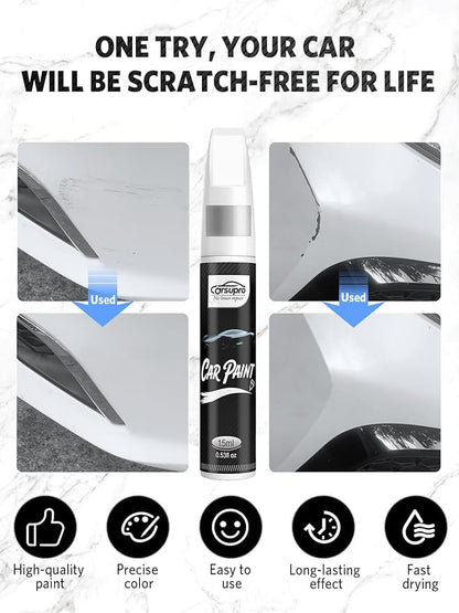 Eruption Green Metallic(FA/M7476) for Ford Touch Up Paint Pen, 2 in 1 Car Scratch Remover with Pen Tip and Brush, Precise Color Match for Car Paint Scratch Repair, Quickly and Easily Fix Chips and Nicks