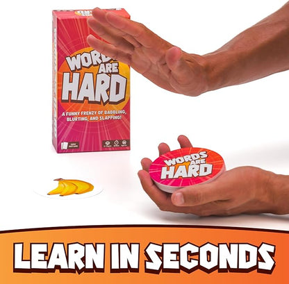 Words are Hard - Party Games - Family Card Games - for Kids 8 and up - for Adults - Family Game Night - Travel Game - Laugh Out Loud
